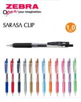 ปากกาเจล Zebra SARASA CLIP Pen 1.0 mm.