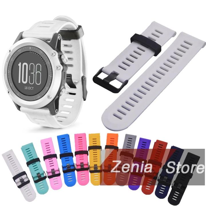 zenia-สีสัน-26-มม-กว้างกลางแจ้งสปอร์ตซิลิโคนสายรัดข้อมือสายนาฬิกาข้อมือสร้อยข้อมือนาฬิกาสำหรับ-garmin-fenix-3-hr-สายนาฬิกาข้อมือใหม่