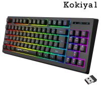 ~ 87Keys 2.4G Wireless Mechanical Keyboard RGB Backlight for Game Office