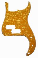 【100%-New】 Al-Kitaab Pleroo Custom กีตาร์ Pickgaurd-สำหรับ P Bass Guitar Pickguard Scratch Plate, 4ชั้น Gloden Pearl