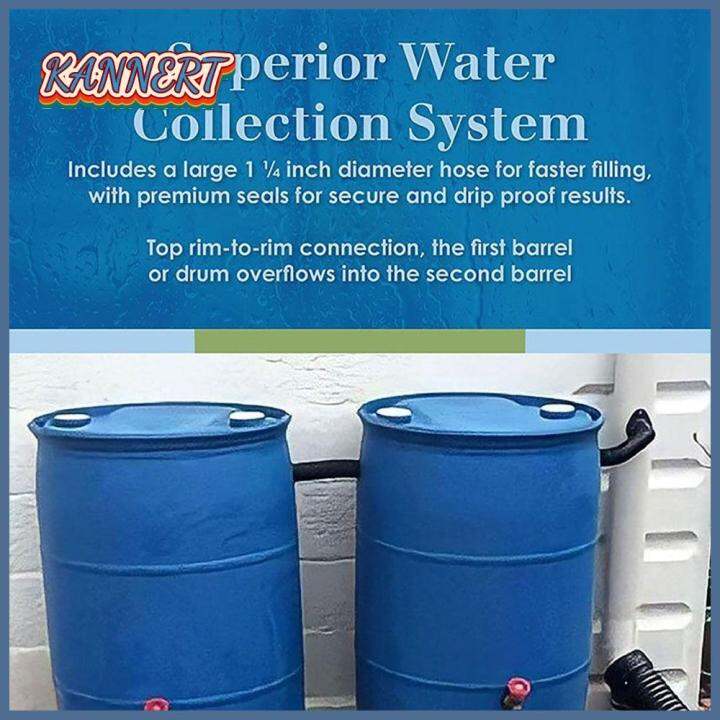 KANNERT Irrigation Downspout Spigot Hose Rainwater Rain Barrel