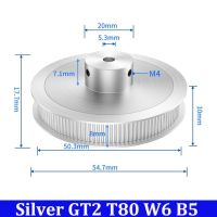 2ชิ้น2gt พูลลีย์ไทม์มิ่งอลูมิเนียม80กระบอกสูบมีร่อง5มม. ความกว้างของสายพาน6มม. Gt2เข็มขัดจับเวลาล้อซิงโครนัสแบบพัลลี่ Bf เกียร์สำหรับวอร์รอน