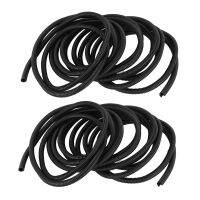 2X 25 Ft Split Wire Loom Conduit Polyethylene Tubing Black Color Sleeve Tube