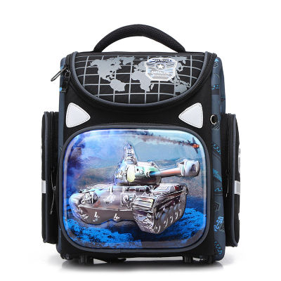 Orthopedic กระเป๋าเป้สะพายหลังสำหรับชาย Racing Cars Satchel เด็กโรงเรียนกระเป๋า Primary Book กระเป๋าเด็กเป้ Mochila Escolar เกรด1-3-6