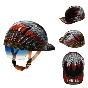 Cruising Vintage Motorcycle Helmet Personality Baseball Half