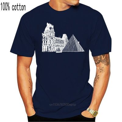 เสื้อยืดลําลอง แขนสั้น พิมพ์ลาย Louvre Museum Paris France Travel The World สําหรับผู้ชาย ผู้หญิง c503m