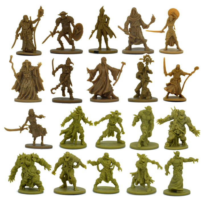 【cw】TRPG board game Zombicide miniature green horde heroes surrs ...