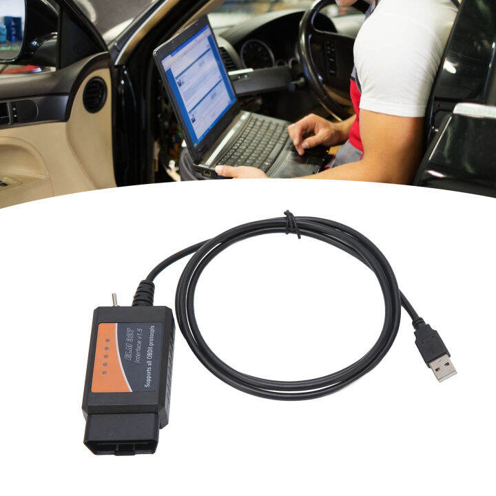 Usb obd2 scanner cable run tests quick response code reader tools