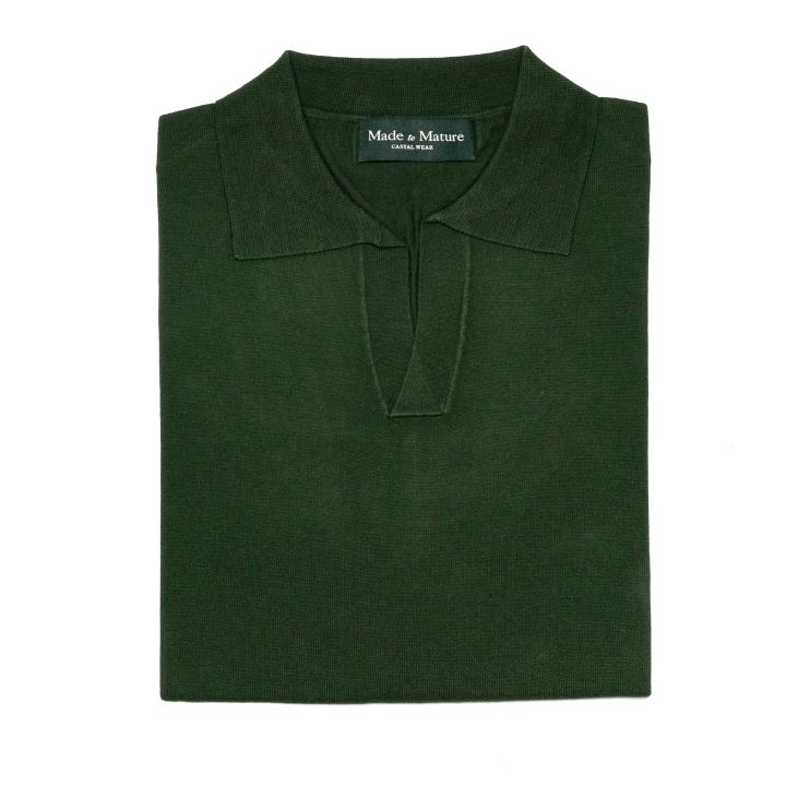 madetomature-knitted-short-polo-เสื้อถักโปโล-สีเขียว