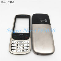 ฝาครอบบารู Efon Penuh Perumahan แผ่น Kekunci Bahasa Inggeris สำหรับ Nokia 6303c 6303 6303 6303i