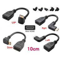 10เซนติเมตรซ้ายขึ้นลง90องศาเอชดีเอ็มไอเล็กตัวผู้ที่ Hdmi ตัวเมียแปลงตัวแปลงสายเคเบิลอะแดปเตอร์เชื่อมต่ออะแดปเตอร์ Hdtv