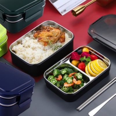 [Like Activities] TF 304สแตนเลส2ชั้น1200มล. อาหารกลางวันพร้อมอาหารชุดทานอาหารเย็นนักเรียน