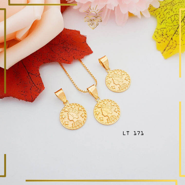 LIONTIN EMAS KADAR 300 6K DAN 375 8K LIONTIN MODEL KOIN KERAJAAN LT 171