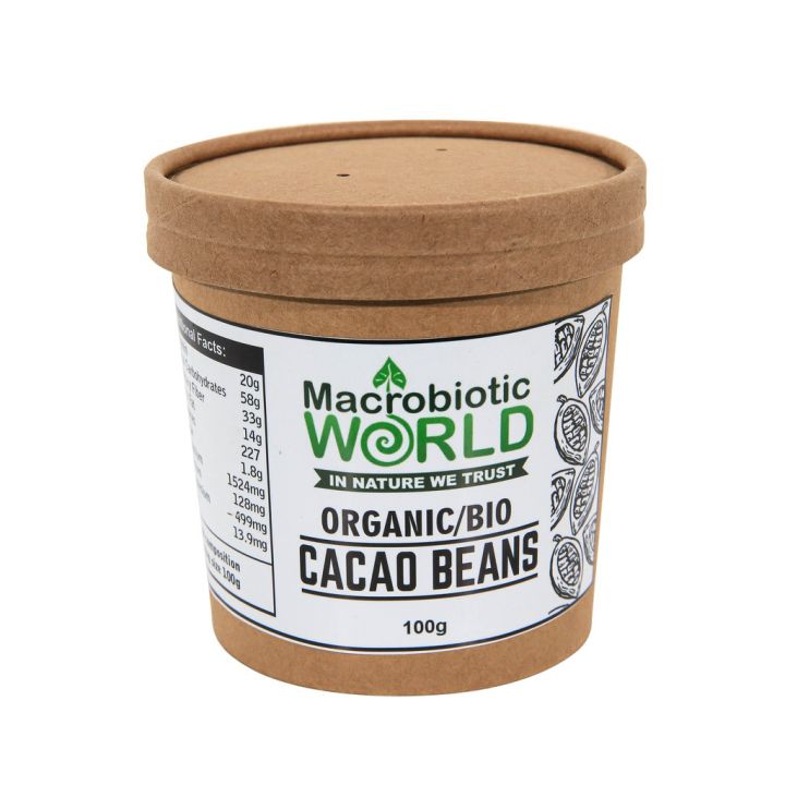 premium-organic-cacao-beans-เมล็ดคาเคา-100g