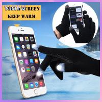 XIAHU Gifts Winter Hand Wrist Touch Screen Fingerless Mittens Wool Gloves Knitted