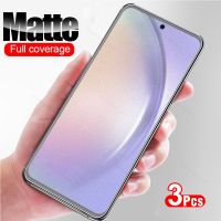 ✁✒◐ 3Pcs For Samsung Galaxy A54 5G 6.4 39; 39; Matte Screen Protector Tempered Glass Samung A 54 54A SamsungA54 Full Cover Protective Film