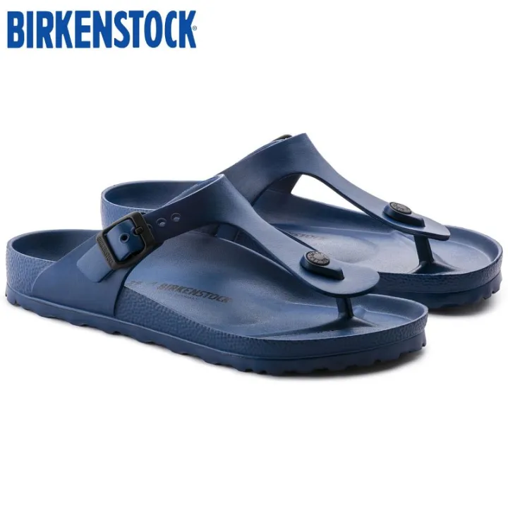 Birkenstocks Unisex Original Gizeh Eva Regular Fit Navy Sandals Made In