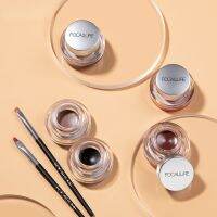 Dual purpose cream Eyeliner And Eyebrow Dual use Cream Gel Incidental Eyebrow Pencil And Eyebrow Brush Long Lasting Waterproof