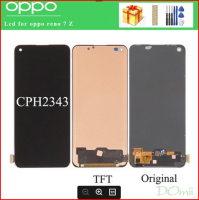 6.43 "ต้นฉบับ /OLed/ LCD TFT สำหรับ OPPO Reno 7Z ชิ้นส่วนจอสัมผัสแอลซีดีของเครื่องแปลงดิจิทัล CPH2343 5G สำหรับเปลี่ยน LCD Reno 7 Z