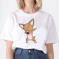 Dancing Dog Print Tees Tshirt Print