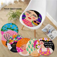 【LZ】 Flower Plants And Print Be A Kind Human Girl Seat Cushion Office Dining Stool Pad Sponge Sofa Mat Non-Slip Cushions Home Decor