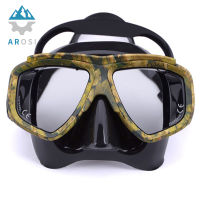 Professional Camouflage Scuba Dive Mask ดำน้ำดูปะการัง PC กรอบว่ายน้ำ Spearfishing Goggles