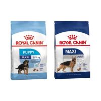 (ส่งฟรี)Royal Caninโรยัลคานิน Maxi Puppy,Adult อาหารสุนัขพันธุ์ใหญ่ ขนาด 15kg