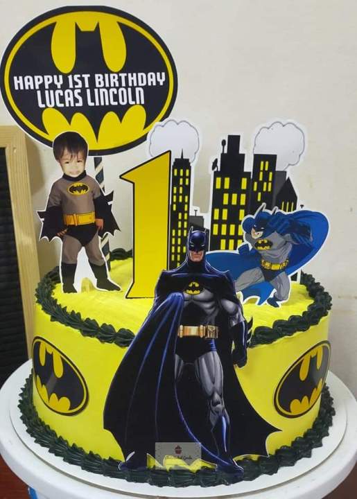 Festiko® Batman Birthday Party Supplies For Kids, Batman Party Decorations,  Birthday Decorations, 1 Pc Cake