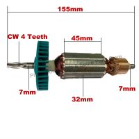 【New-store】 Muaz Electronics BD ฟรีแบริ่งและแปรงคาร์บอน!AC220V-240V Armature Rotor Anchor สำหรับ MAKITA Impact Drill HP1620 HP1641 HP1640 HP1621