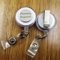 【CW】 pharmacy dispenser ID Badge Reel gift for him/her friend family retractable recoil id badge holder work fun