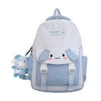 กระเป๋าเป้สะพายหลัง Sanrio Cartoon Cinnamoroll Pompom Purin Mymelody Kuromi Leisure Travel Bag นักเรียนของเล่นคุณภาพสูงตุ๊กตากระเป๋าเป้สะพายหลังของขวัญ