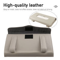 Artificial Leather Car Tissue Bag Universal Auto Sun Visor Paper Towel Holder Hanging Napkin Case Sunshade Tissue Box Accessori