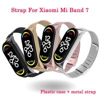 Hot K สายสมาร์ทวอท์ชสำหรับ Mi Band 7สายสายข้อมือโลหะข้อมือสำหรับ Xiaomi Mi แบนด์7สายสำรองสำหรับอุปกรณ์เสริม Mi Band 7