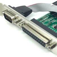 AX99100 1P1S RS232 Serial Parallel Port DB25 25Pin PCIE Riser Card PCI-E Extension Converter