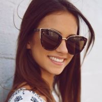 Mata Kucing Kaca Mata Hitam Wanita Cermin Klasik Vintage Berjemur Kacamata Perempuan Kucing Mata Bingkai Outdoor Gradien Lunette Soleil Femme Gafas