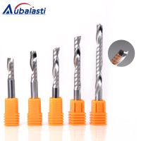 Aubalasti 6Mm เครื่องตัดมันฝรั่งเกลียวเราเตอร์บิต Cnc End Mill สำหรับ Mdf คาร์ไบด์เราเตอร์โลหะบิตสเตอร์เครื่องตัดมิลลิ่งสำหรับไม้