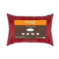 Picasso รุ่น Smile หมอนหนุนใยสังเคราะห์ / ผ้าไมโครซาติน ขนาด 19x29 นิ้ว สีแดง