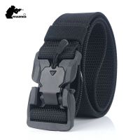 Nylon Tactical Belt 125cm Adjustable Alloy Buckle Quick Unlock Special Service Belt Men Women Casual Knitted Belt AJ192