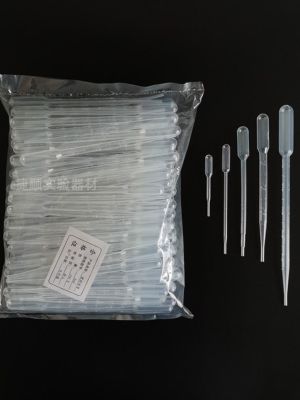 Plastic pipette dropper disposable glue head 3ml lengthened 1ml2ml5ml10ml laboratory scale Pasteur straw