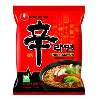 ?Food for you?  (x3) มาม่าเกาหลี Nongshim Shin Ramyun (บะหมี่กึ่งสำเร็จรูปรสเผ็ด) 120g