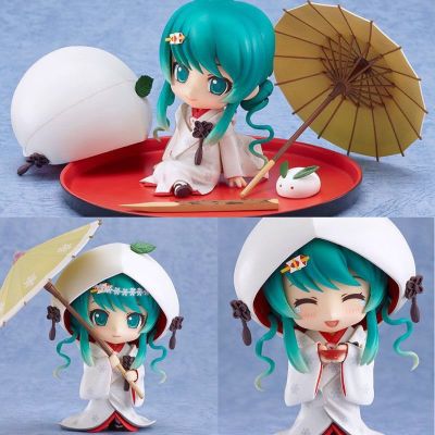 10ซม. อะนิเมะ303 Hatsune Miku สีขาวตุ๊กตาขยับแขนขาได้ชุดกิโมโนของเล่นโมเดลตุ๊กตาน่ารักน่ารักของขวัญวันเกิดเครื่องประดับตั้งโต๊ะ