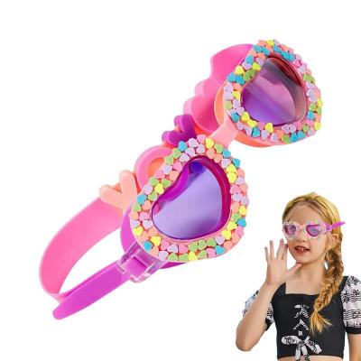 New Waterproof Childrens Swimming Goggles Cartoon Heart Shape UV Fogging Proof Swim Training Glasses For Children Kids Gifts 수경 Goggles