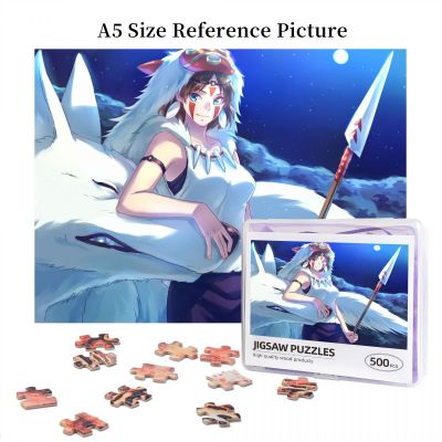 Mononoke Hime Prinzessin Mononoke Wooden Jigsaw Puzzle 500 Pieces Educational Toy Painting Art Decor Decompression toys 500pcs