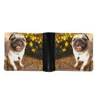 ZZOOI FORUDESIGNS Cute Pug Printing Custom Picture Design Men Wallet New Foldable Fashion Trendy Bank Card Holder Carteira Masculina