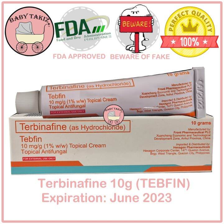 Terbinafine 10g tebfin high potency antifungal cream for different skin