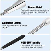 Stainless Steel Non Slip Handle Rustproof Durable for Elders Spoon Shoe Horn Pull Accessories Lifter Adjust 12.2" to 25.6"