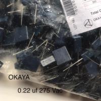 Capacitor  0.22 uf  275 Vac  OKAYA  (1 pc)