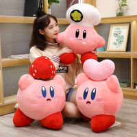 Star Kirby Plush ของเล่นหมอนน่ารัก Chef Love สตรอเบอร์รี่ Kirby ตุ๊กตาตุ๊กตาตุ๊กตายัดไส้ตุ๊กตาการ์ตูนโซฟาเบาะของขวัญวันเกิดสำหรับเด็ก-Deuerir