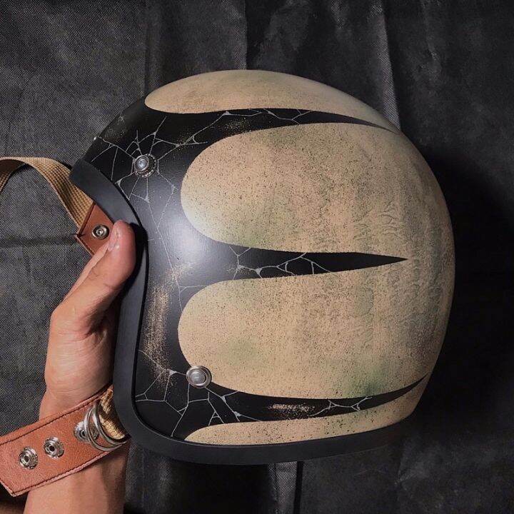 Slimhead 500TX Patina Aging Paint, Leather Strap Custom Chopper