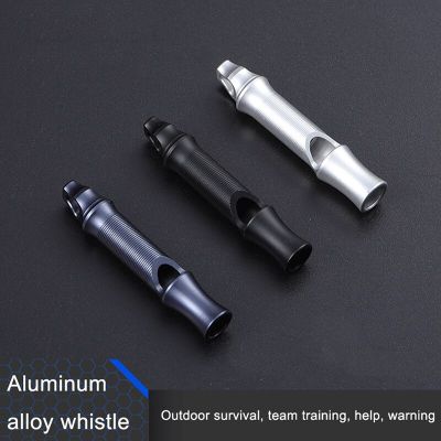 Aluminum Alloy High Decibel Whistle EDC Outdoor Camping Survival Tool Portable Multifunctional Soccer Basketball Sports Whistle Survival kits